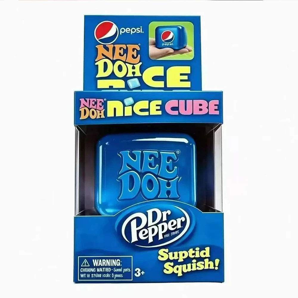 Schylling Needoh Nice Cube Sensory Fidget Cube Stress Relief Squishy Cube Anti-Anxiety Squeeze Object For Focus ADHD Population