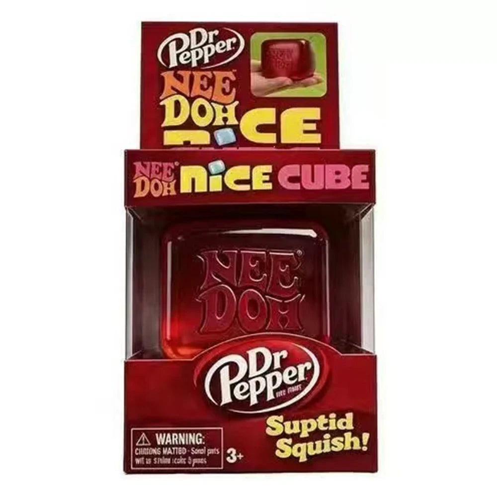 Schylling Needoh Nice Cube Sensory Fidget Cube Stress Relief Squishy Cube Anti-Anxiety Squeeze Object For Focus ADHD Population